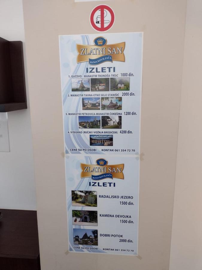 Zlatni San Hotel บันยา โควิลยาชา ภายนอก รูปภาพ